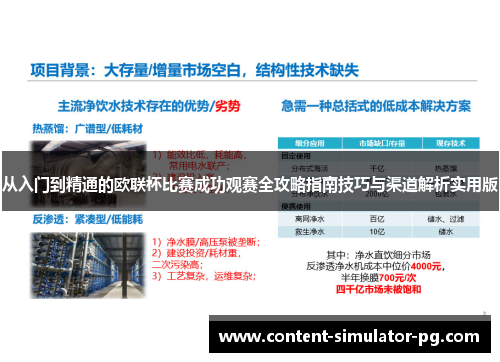从入门到精通的欧联杯比赛成功观赛全攻略指南技巧与渠道解析实用版