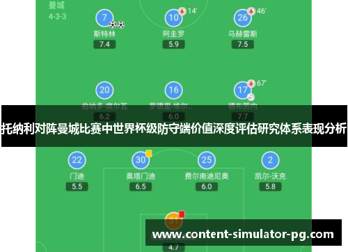 托纳利对阵曼城比赛中世界杯级防守端价值深度评估研究体系表现分析